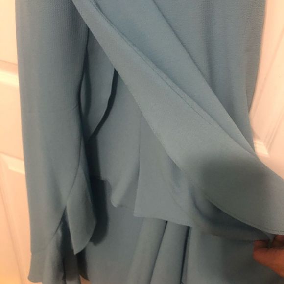 Gianni Bini High Low Dress Romper Med Dusty Blue - Picture 3 of 5